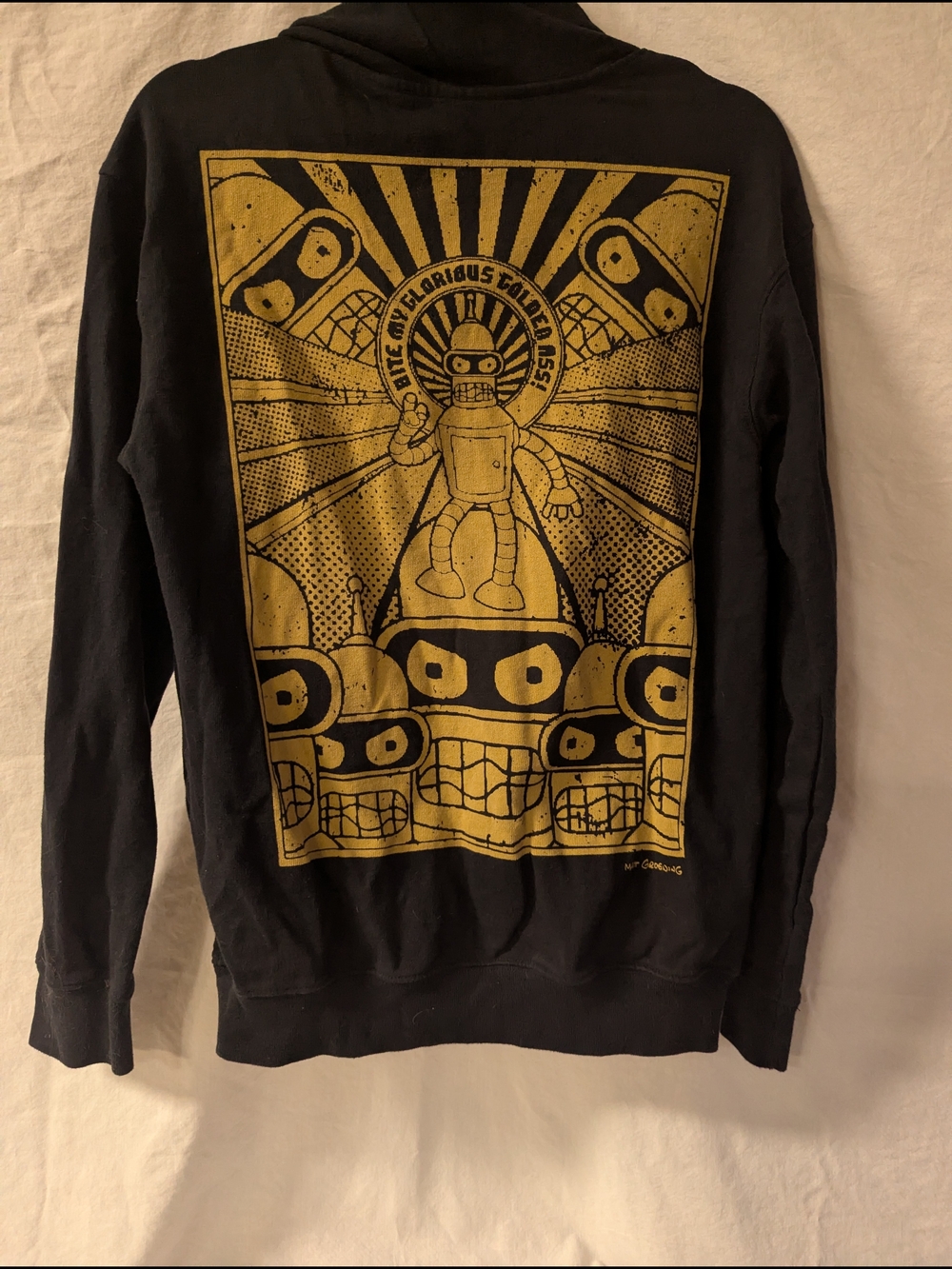 Futurama Bender full-zip hoodie